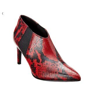 NWOT RAG & BONE Beha Red Chelsea Embossed Snake Leather Bootie